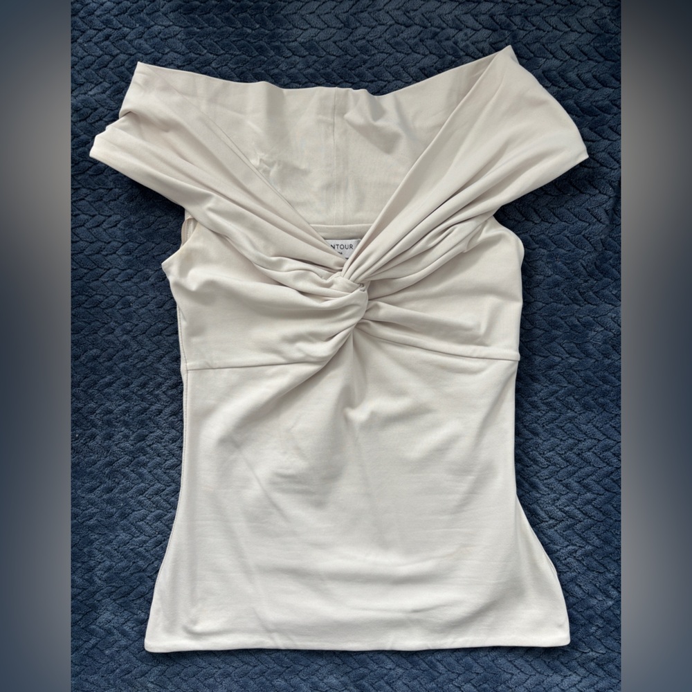 Aritzia Contour Twist Off the Shoulder Top - Small